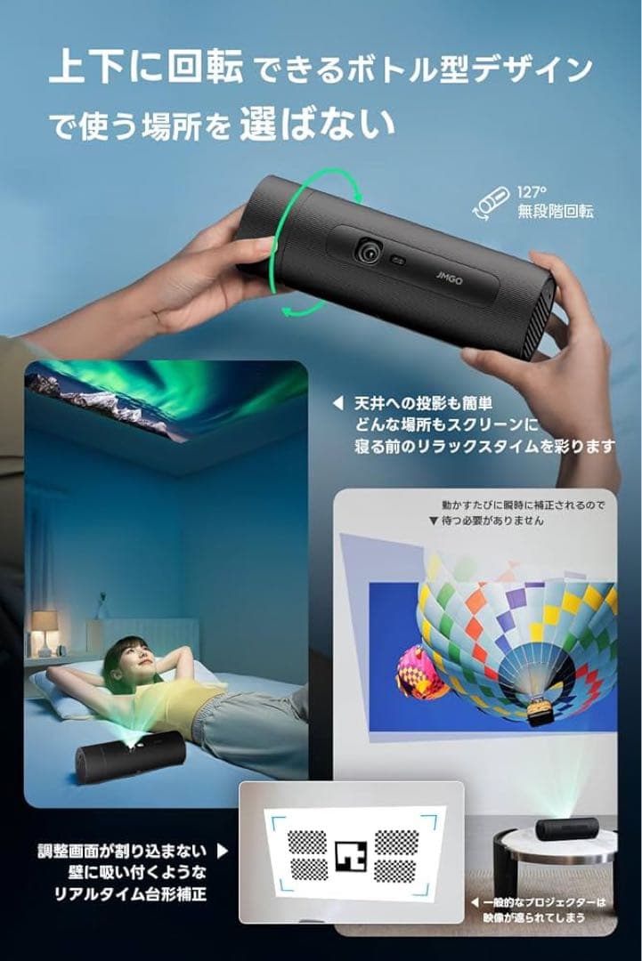 【セット】JMGO PicoFlix + 純正ポータブルバッグ（非売品）