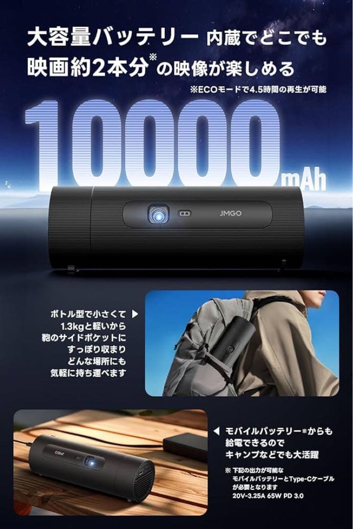 【セット】JMGO PicoFlix + 純正ポータブルバッグ（非売品）