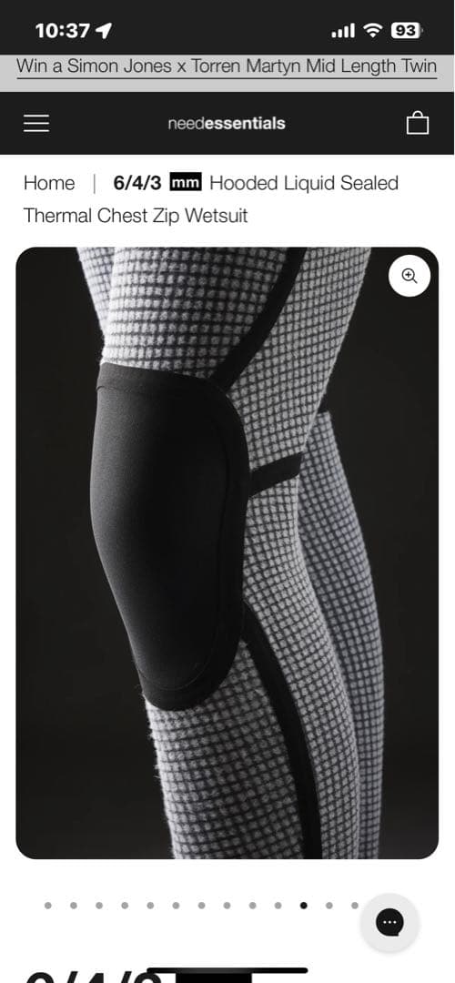 真冬対応Need essentials フード付きウェットスーツ