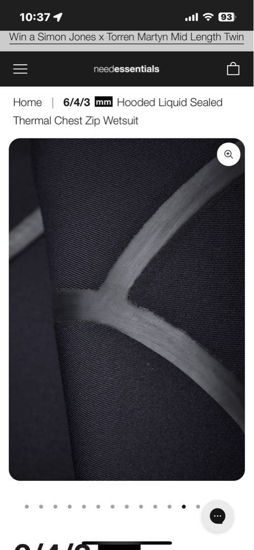 真冬対応Need essentials フード付きウェットスーツ