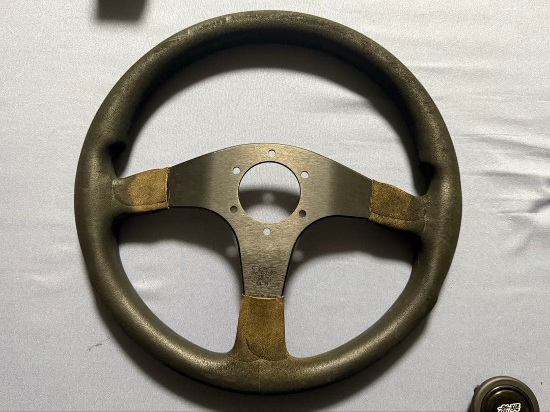 無限 MUGEN ステアリング momo 純正品 バックスキン