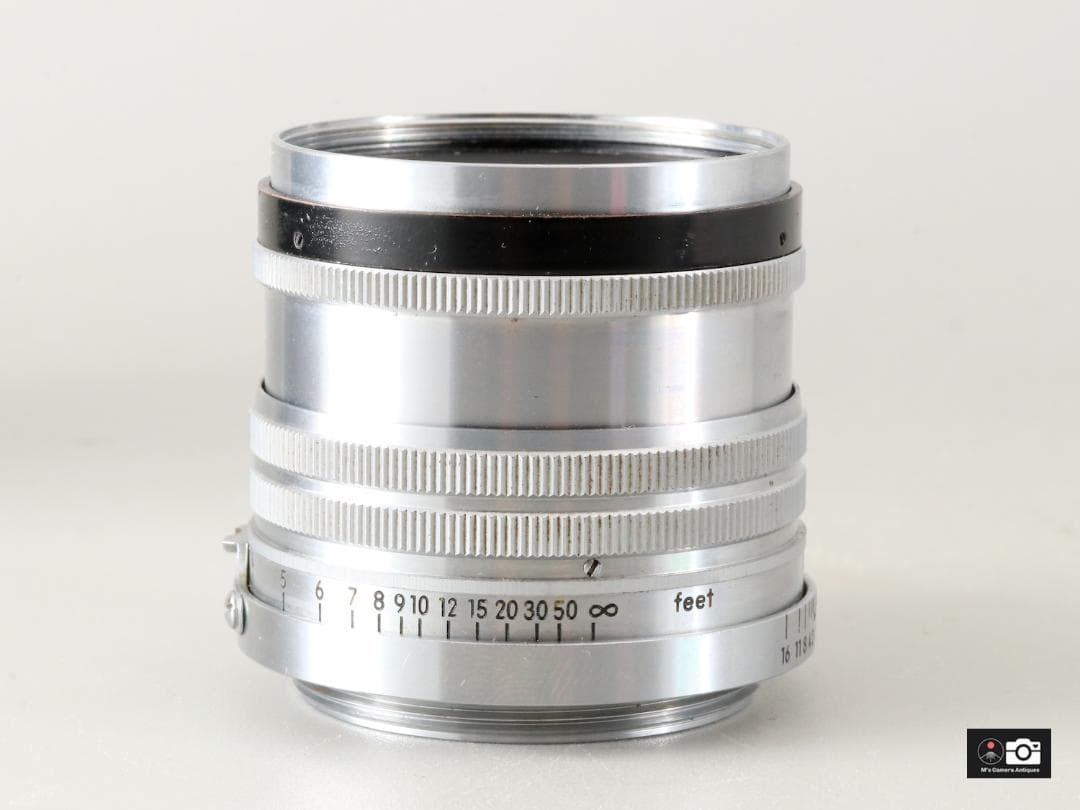 希少美品Nikkor H 5ｃm F/2 黒帯ライカＬ３９レンズ整備済２