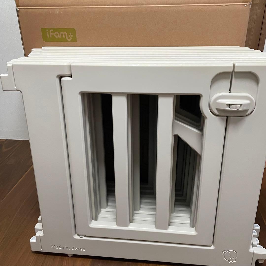 ifam バーチ ベビーサークル 10枚セット ドア ベージュ アイファム 扉