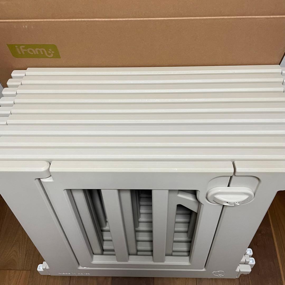 ifam バーチ ベビーサークル 10枚セット ドア ベージュ アイファム 扉