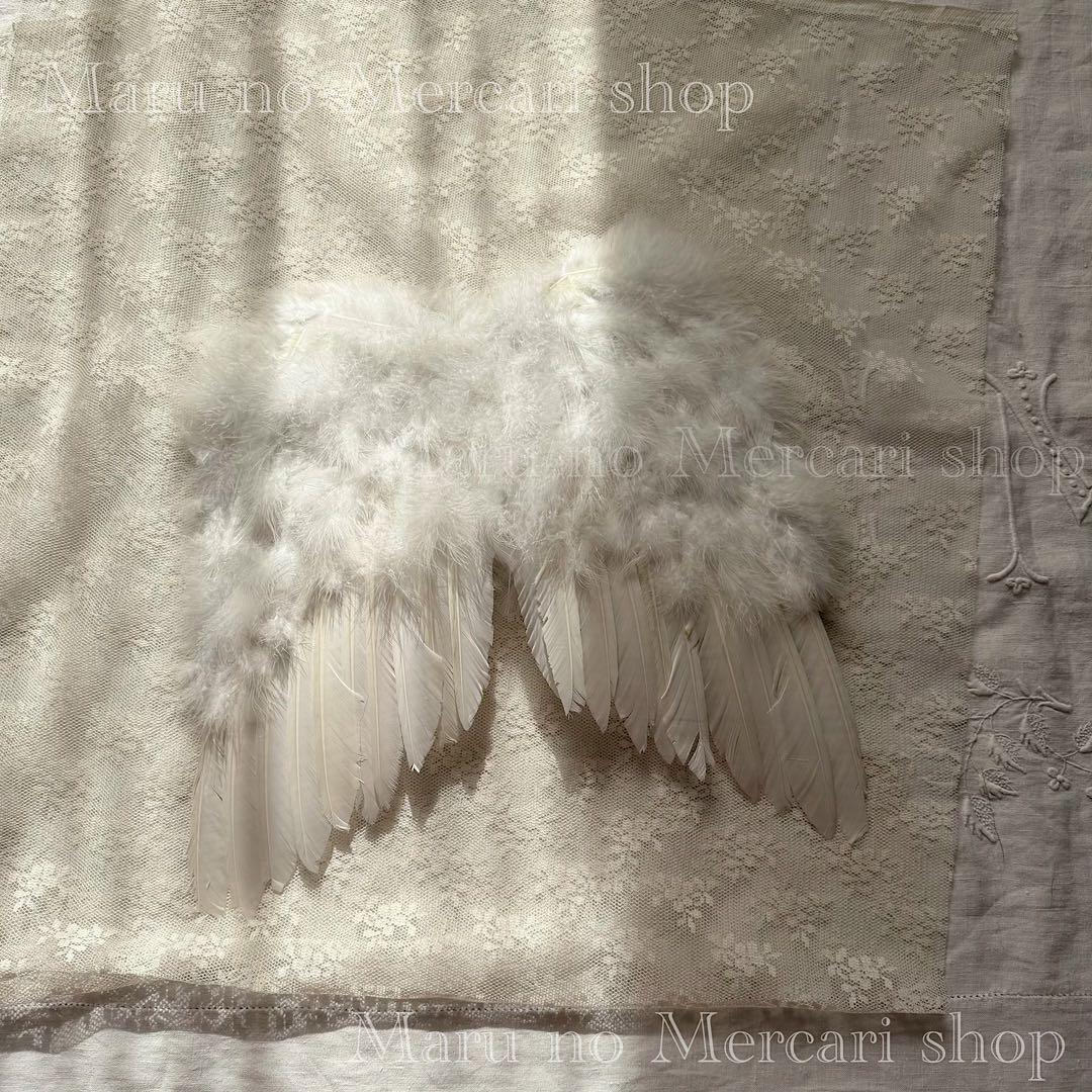 フランス　アンティーク　羽　エンジェル