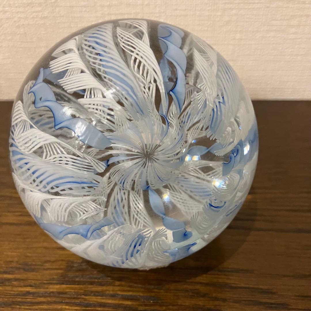 Murano glass ベネチアングラス　レース　ペーパーウエイト