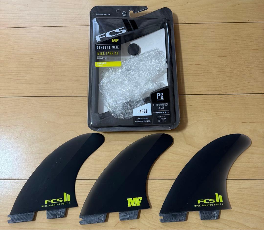【最安値】FCS II MF PG Black large Tri Fins