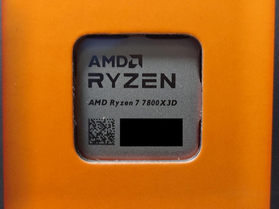 新品未開封 AMD Ryzen 7 7800X3D BOX 日本国内正規品保証付