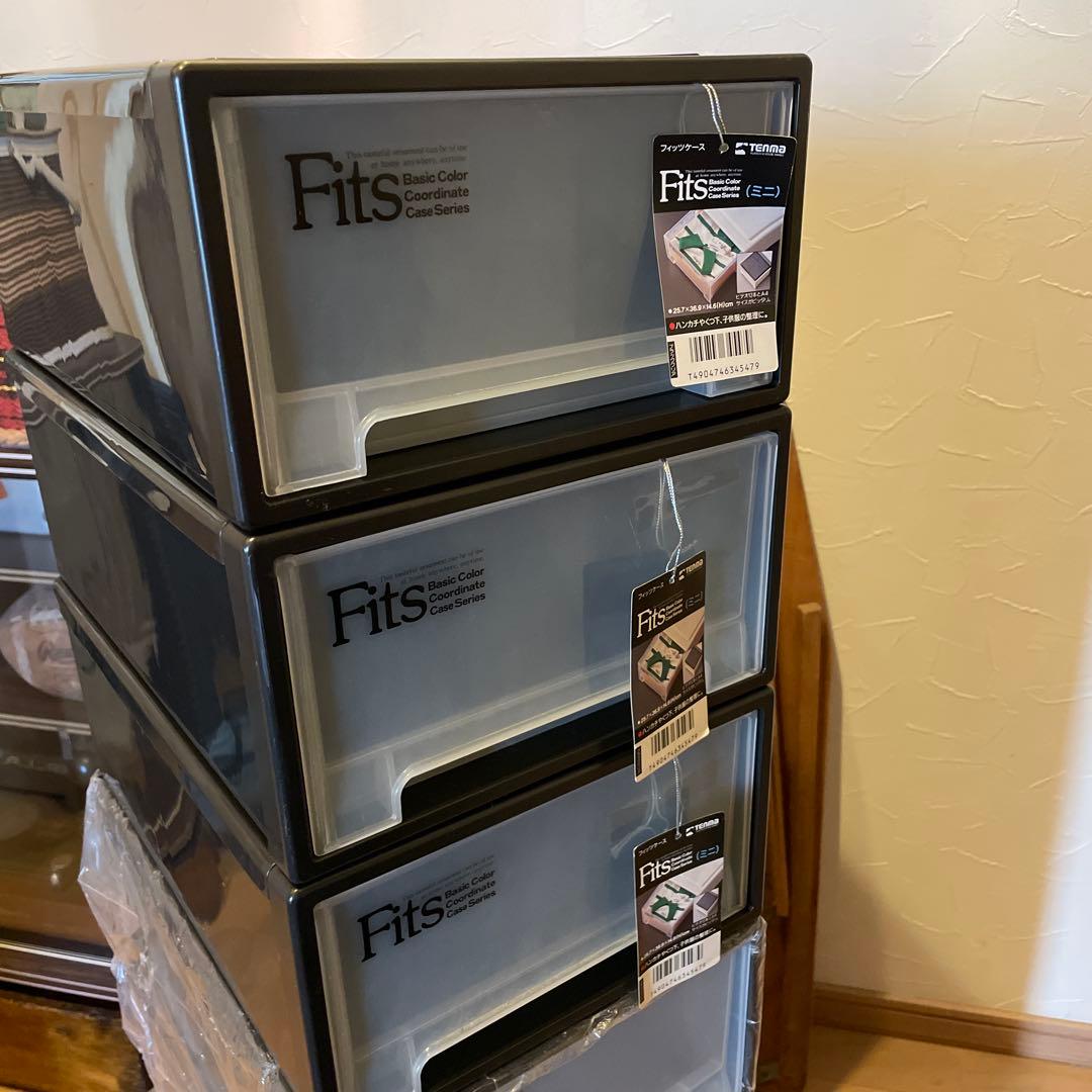 【未使用品・8個】フィッツ FITS 収納ケース ミニ BOX 天馬 ボックス