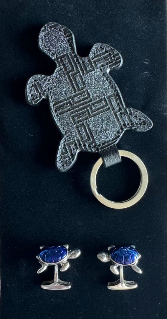 Dunhill AD925 シルバー カメモチーフ カフス & キーリング