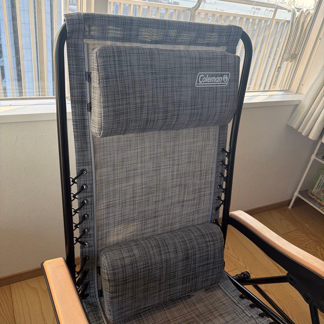 Coleman アウトドアチェア グレー メッシュ　インフィニティーチェア