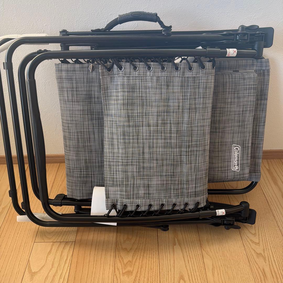 Coleman アウトドアチェア グレー メッシュ　インフィニティーチェア