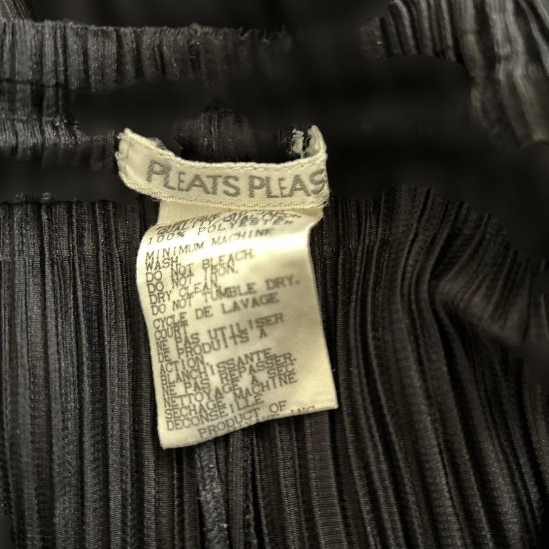 【美品】プリーツプリーズ ジョガーパンツ ジップ 黒 3 L相当