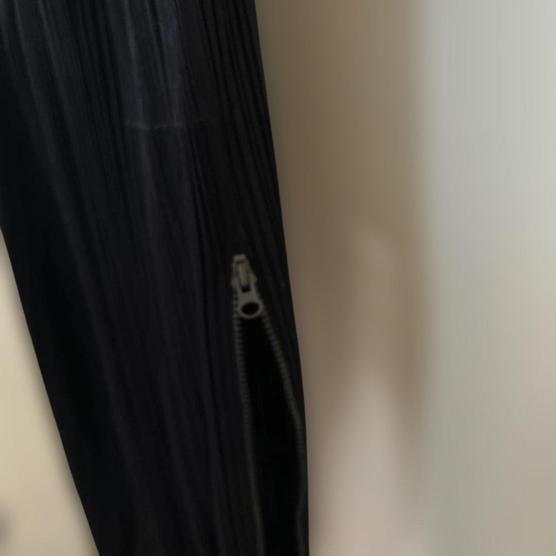 【美品】プリーツプリーズ ジョガーパンツ ジップ 黒 3 L相当