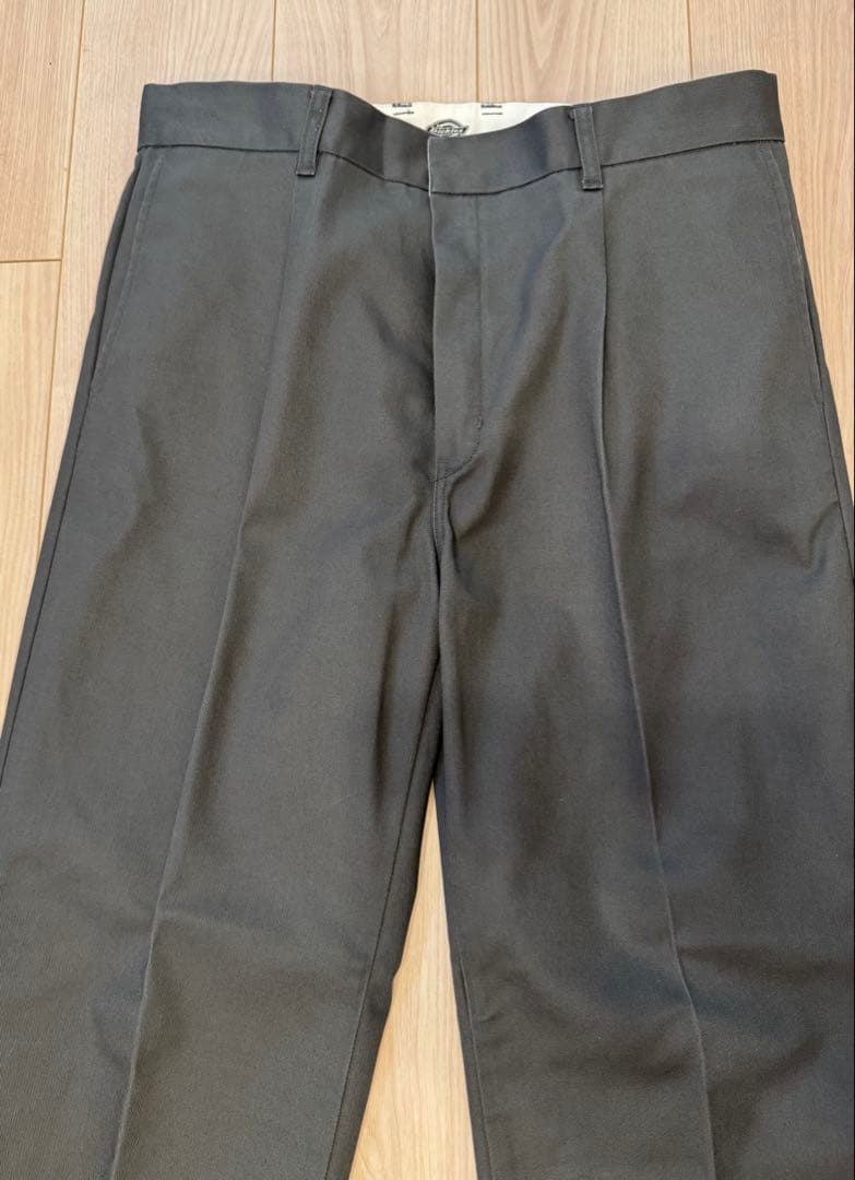 ワコマリア ディッキーズ L 24FW チャコール PLEATEDTROUSER