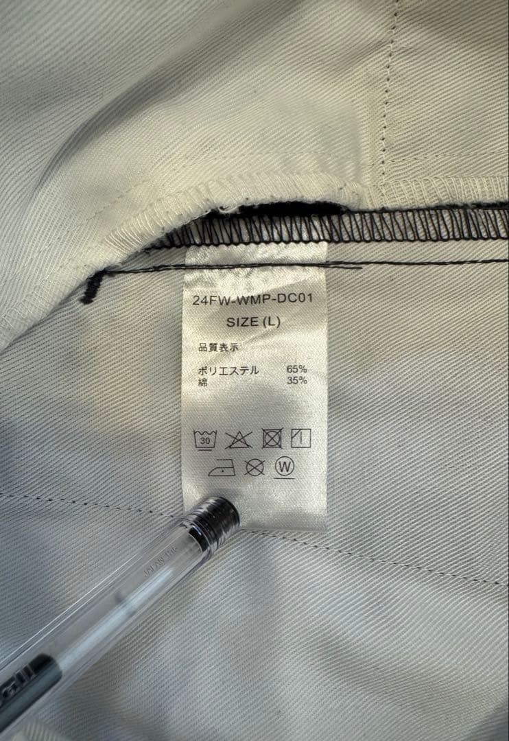 ワコマリア ディッキーズ L 24FW チャコール PLEATEDTROUSER