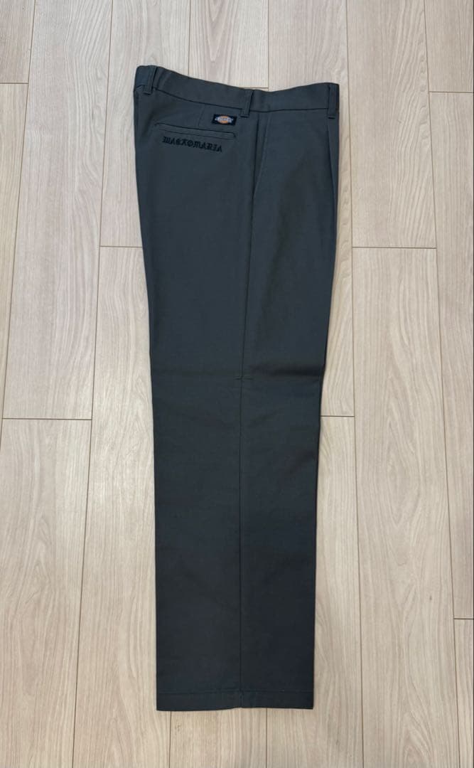 ワコマリア ディッキーズ L 24FW チャコール PLEATEDTROUSER