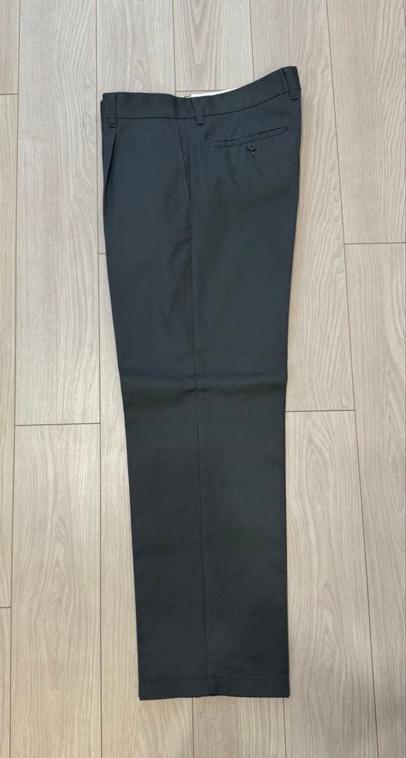 ワコマリア ディッキーズ L 24FW チャコール PLEATEDTROUSER
