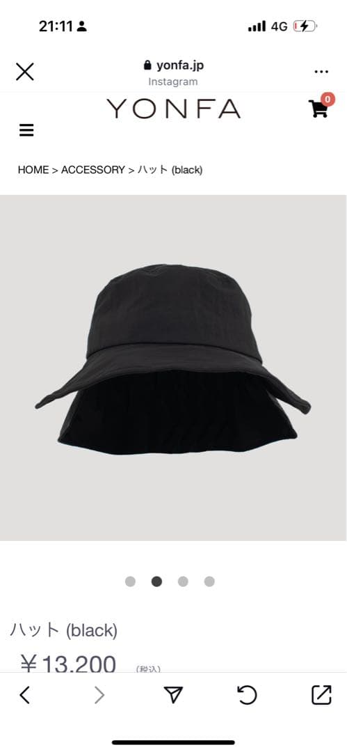 YONFA 帽子⭐︎美品⭐︎