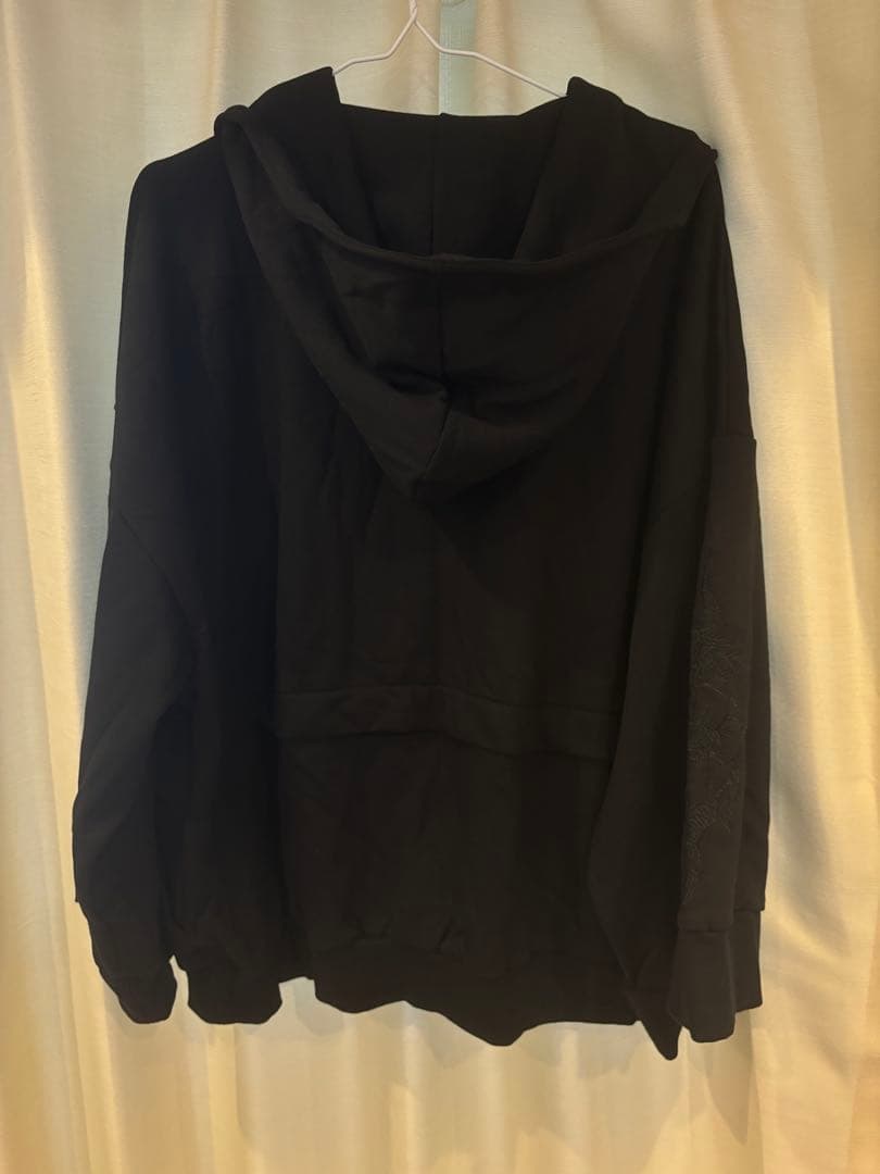 ililil【蛇昇華界】着物パーカー　ブラック