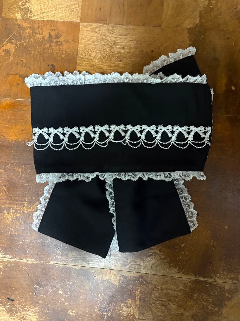 眠*羊様 Ank Rouge ギンガムメイド浴衣ドレス ブラック