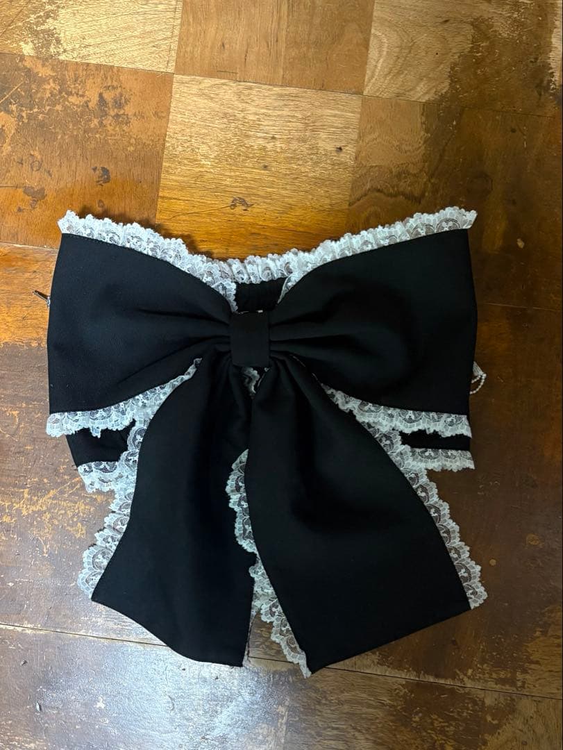 眠*羊様 Ank Rouge ギンガムメイド浴衣ドレス ブラック