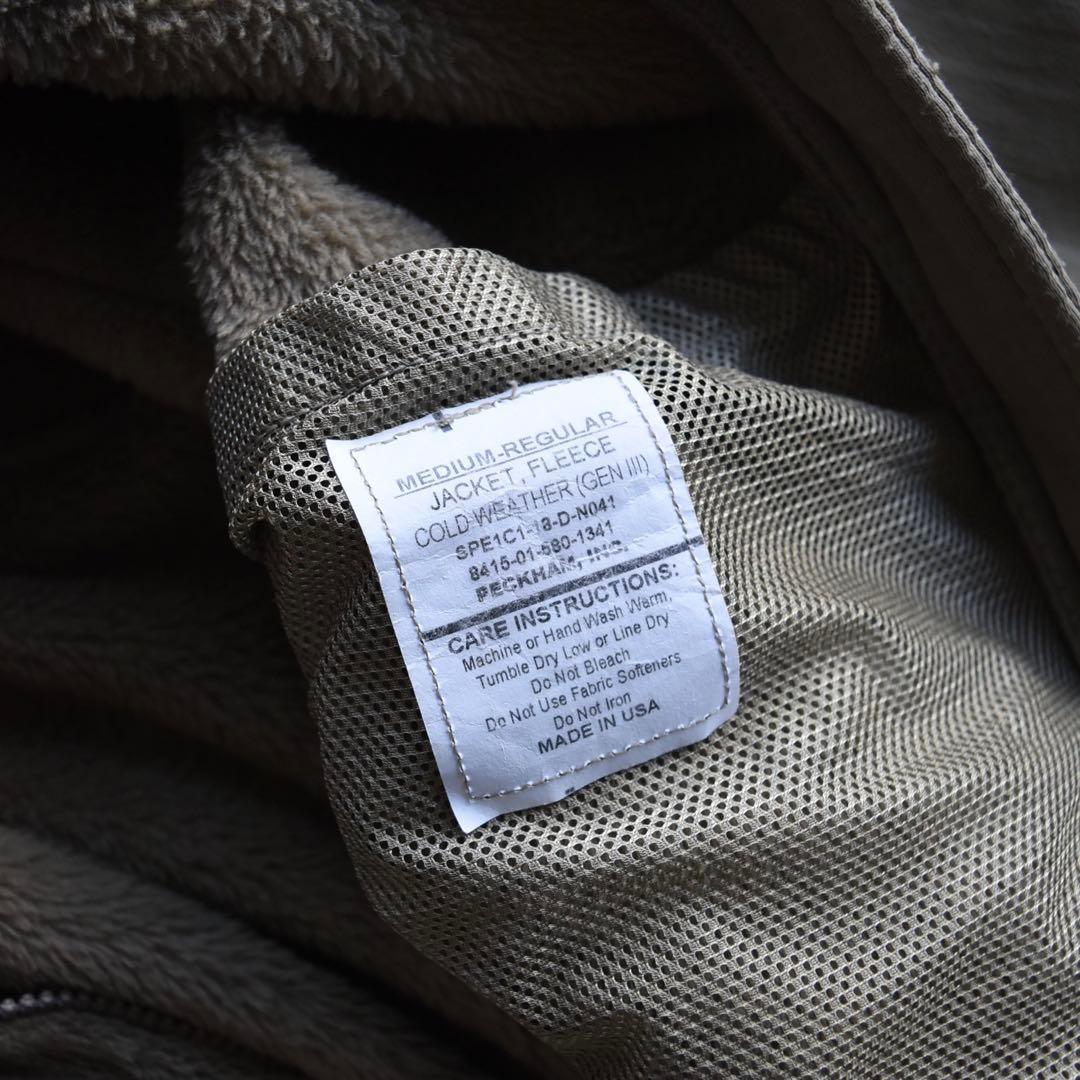 ECWCS レベル3フリースジャケット コヨーテ エクワックス M-R 米軍実物