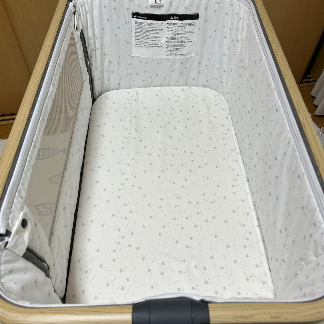 2点セット　HZDMJ メッシュカバー付ベビーベッド たまひよ　ごろ寝マット