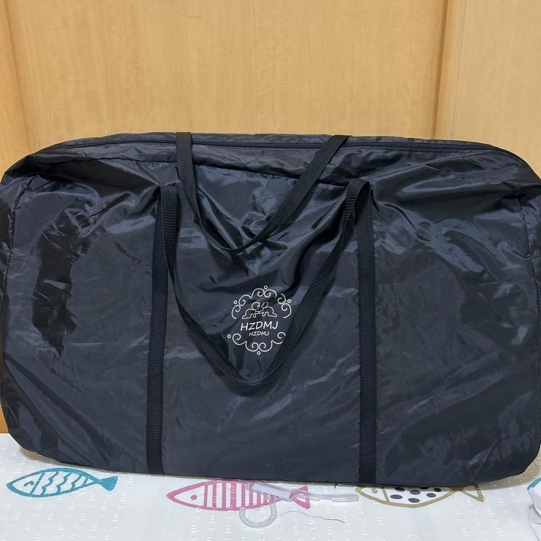 2点セット　HZDMJ メッシュカバー付ベビーベッド たまひよ　ごろ寝マット