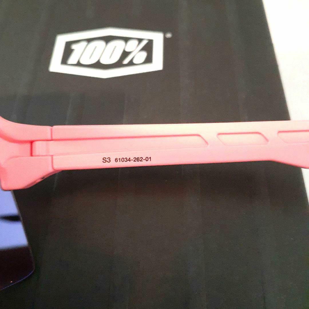 100% S3 ネオンピンク パープルミラーレンズ ワンハンドレッド