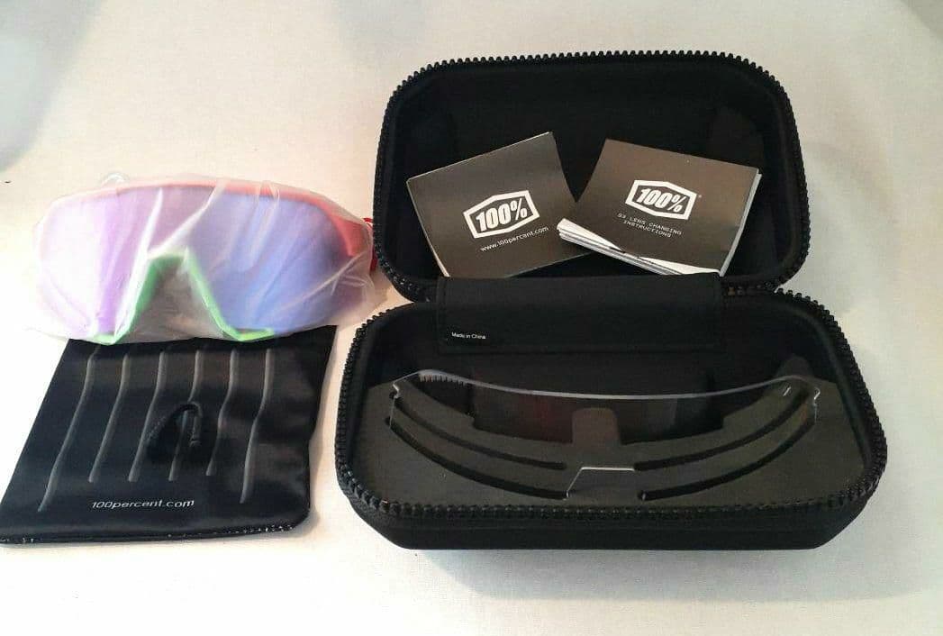 100% S3 ネオンピンク パープルミラーレンズ ワンハンドレッド