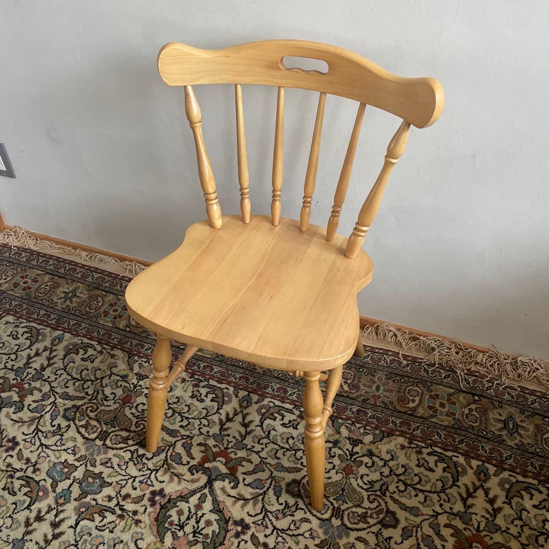 柏木工　ダイニングチェア　ウィンザーチェア　1脚　①