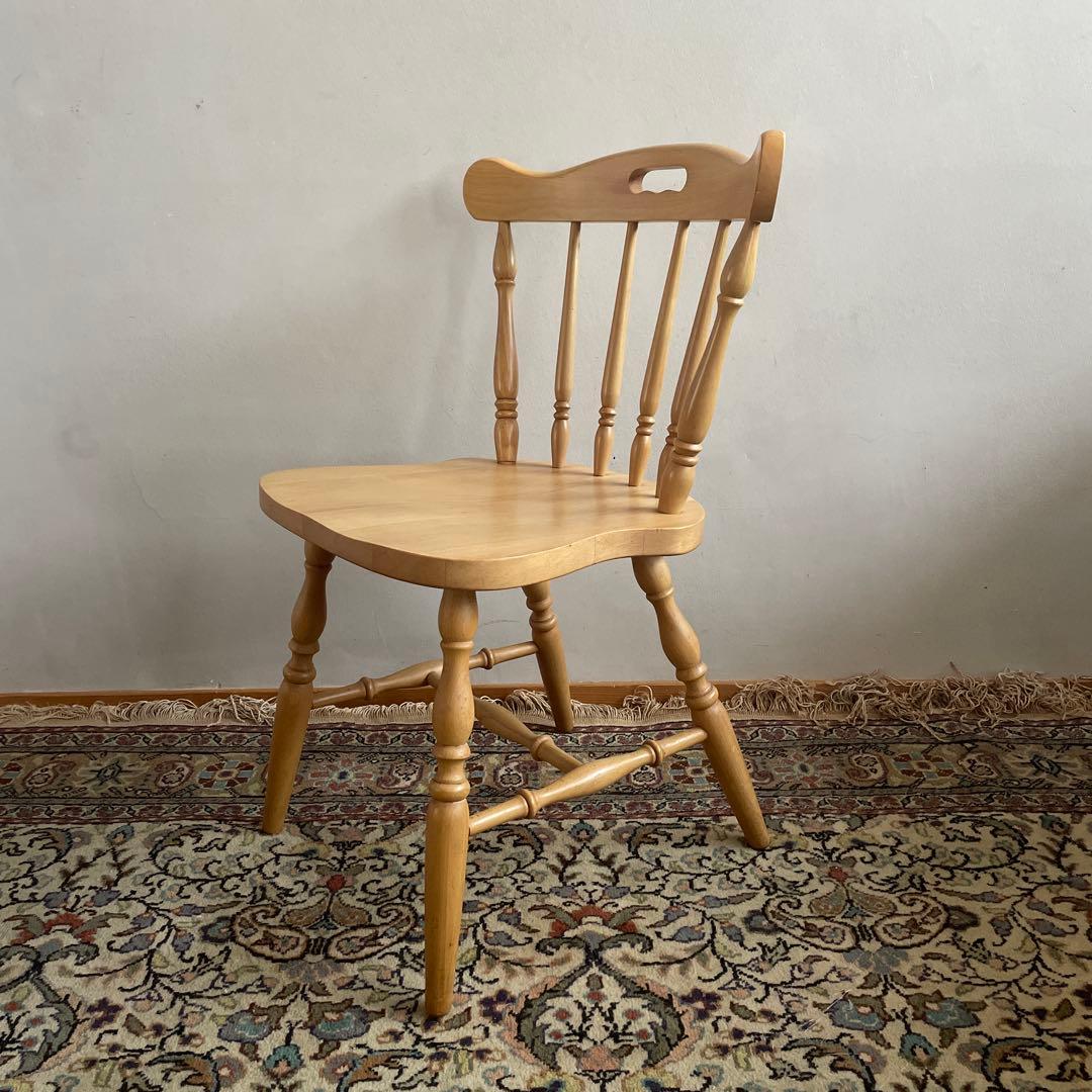 柏木工　ダイニングチェア　ウィンザーチェア　1脚　①