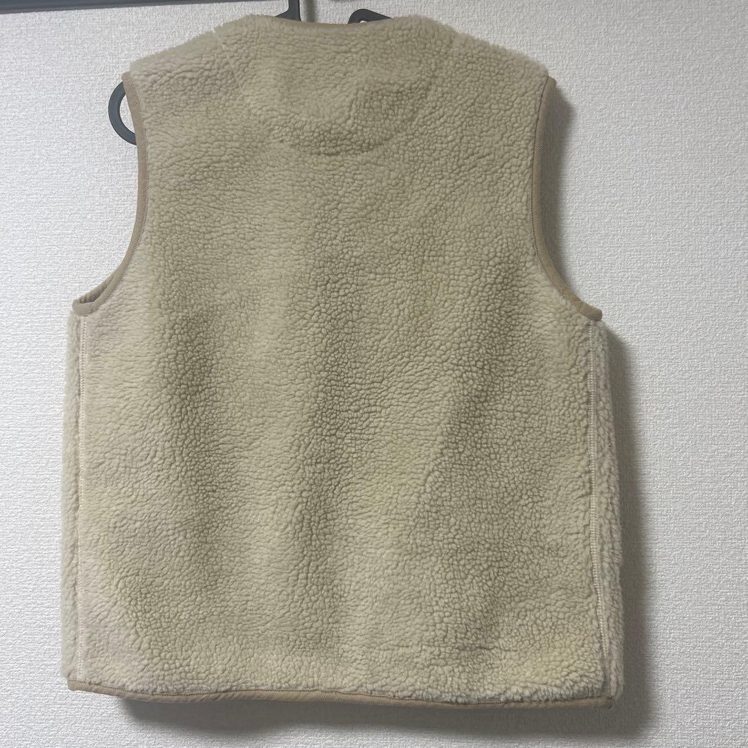 ヴァンソン・エ・ミレイユ　ノーカラーボアボタンフリースベスト　美品