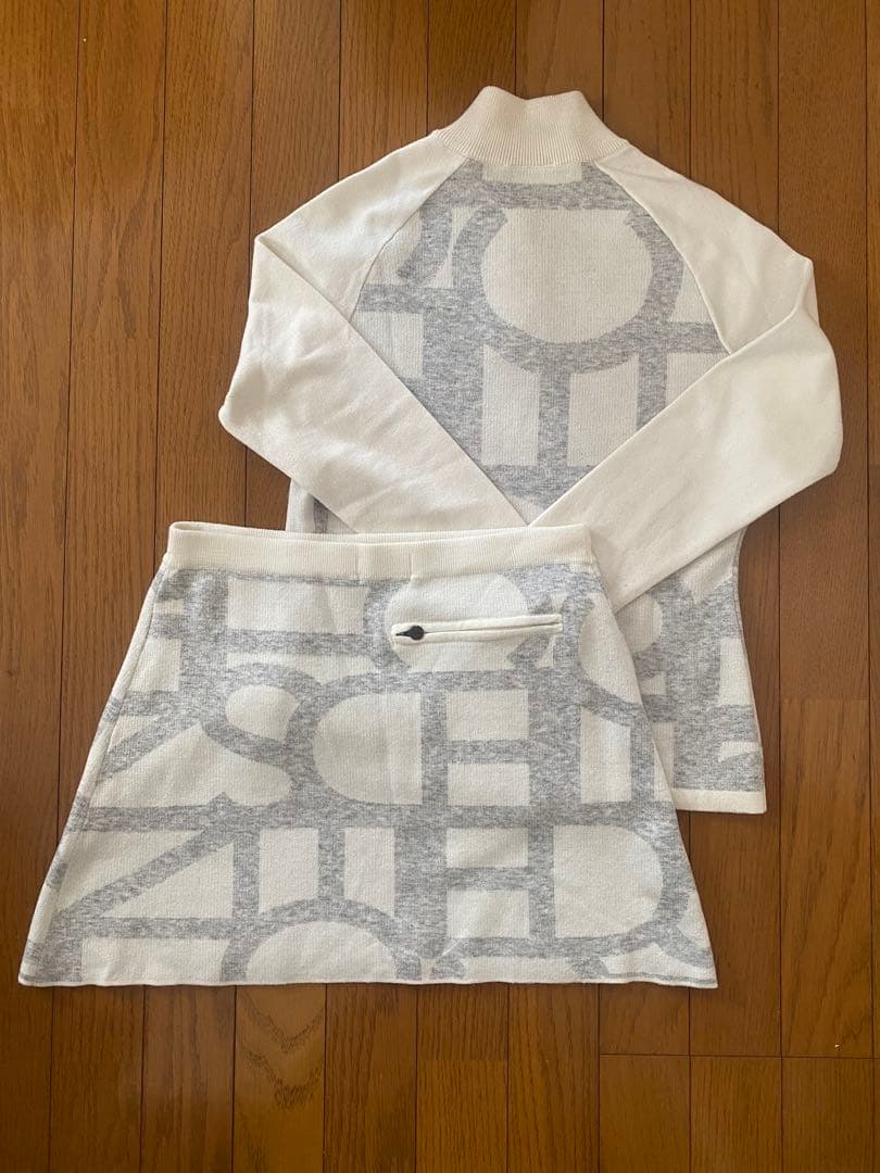 デサントゴルフ レディースウェア セットアップ ホワイト/グレー