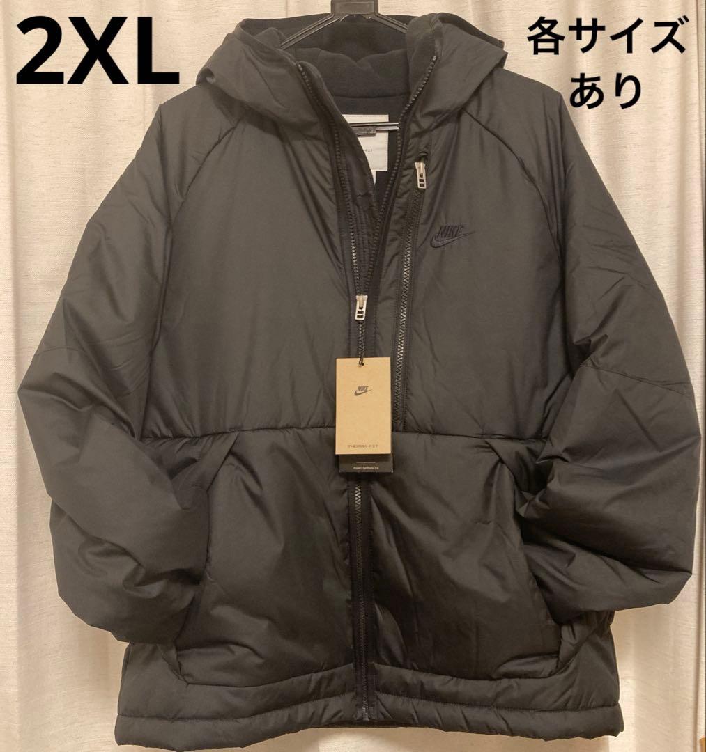 NIKE THERMA-FIT ダウンジャケット XXL 2XL レガシー 黒色