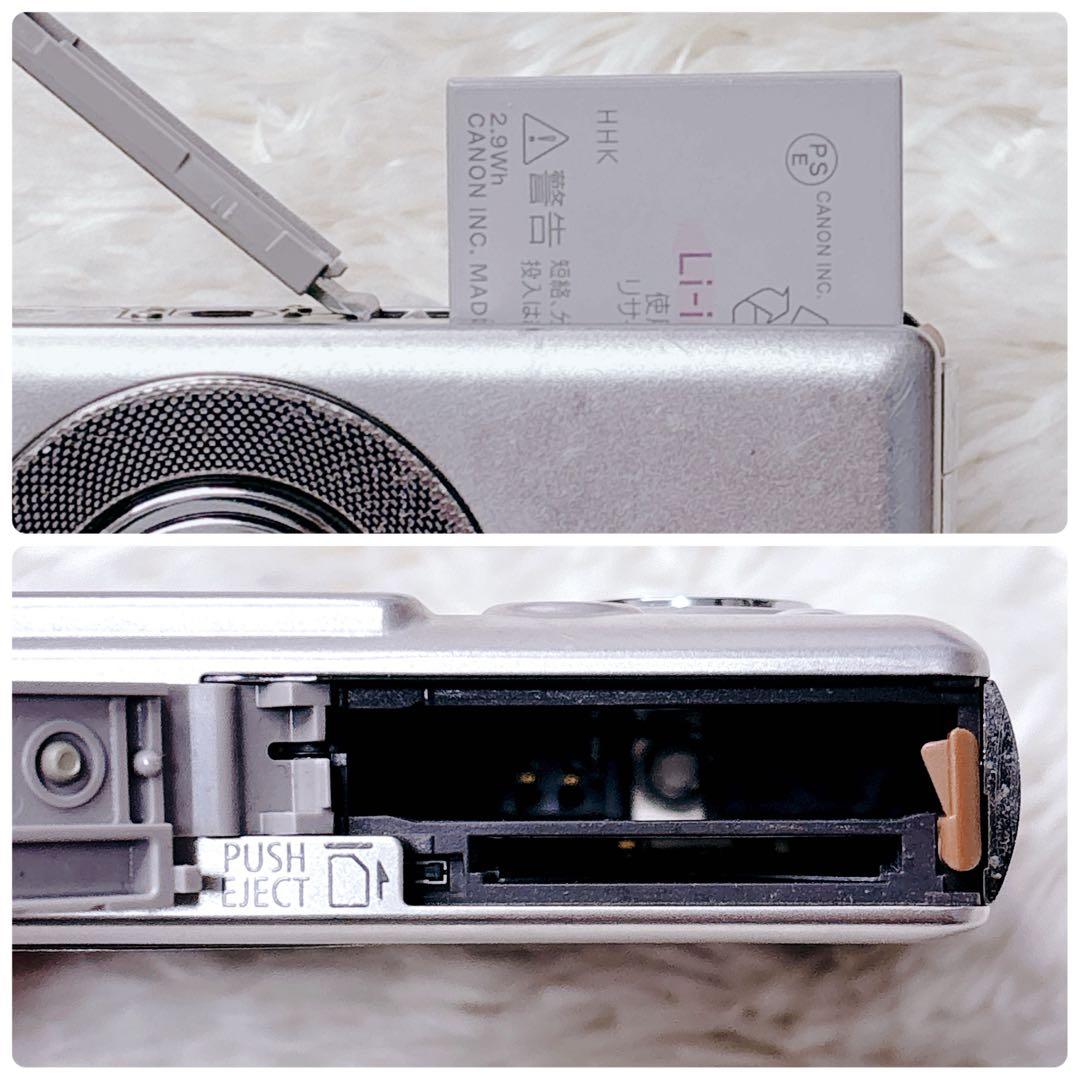 【人気】Canon IXY DIGITAL55シルバーコンデジカメラ女子オールド