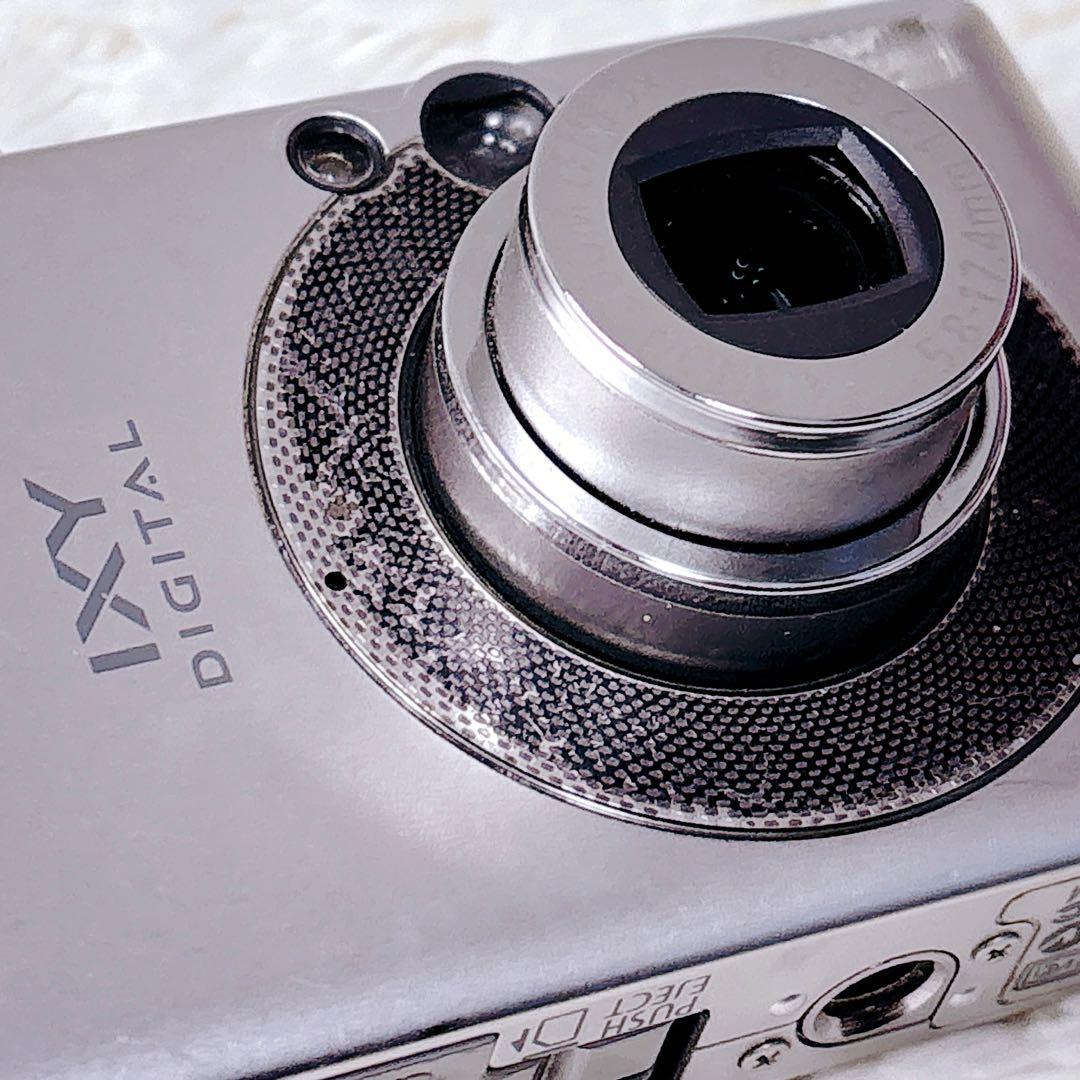 【人気】Canon IXY DIGITAL55シルバーコンデジカメラ女子オールド