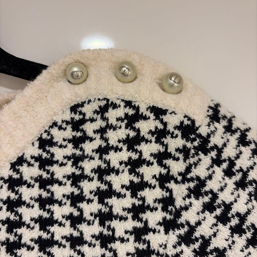 お値下げ　クリスチャンディオール　千鳥　ニット　ワンピース
