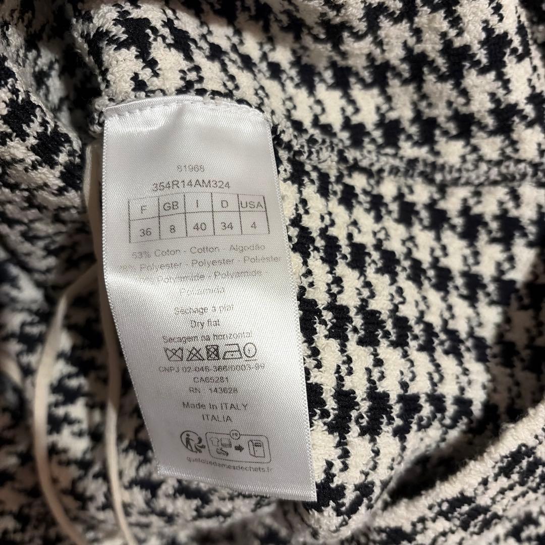 お値下げ　クリスチャンディオール　千鳥　ニット　ワンピース