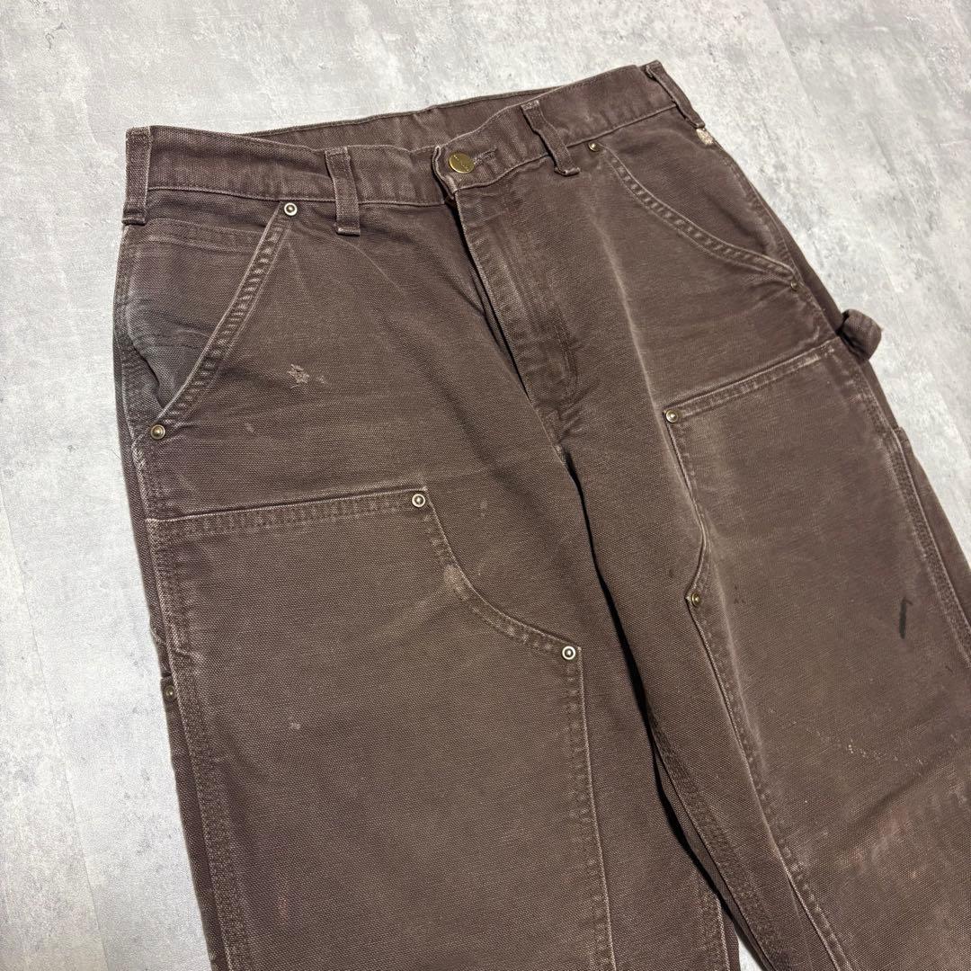 carhartt メキシコ製　ダブルニー　ダックパンツ　デニム　30×30