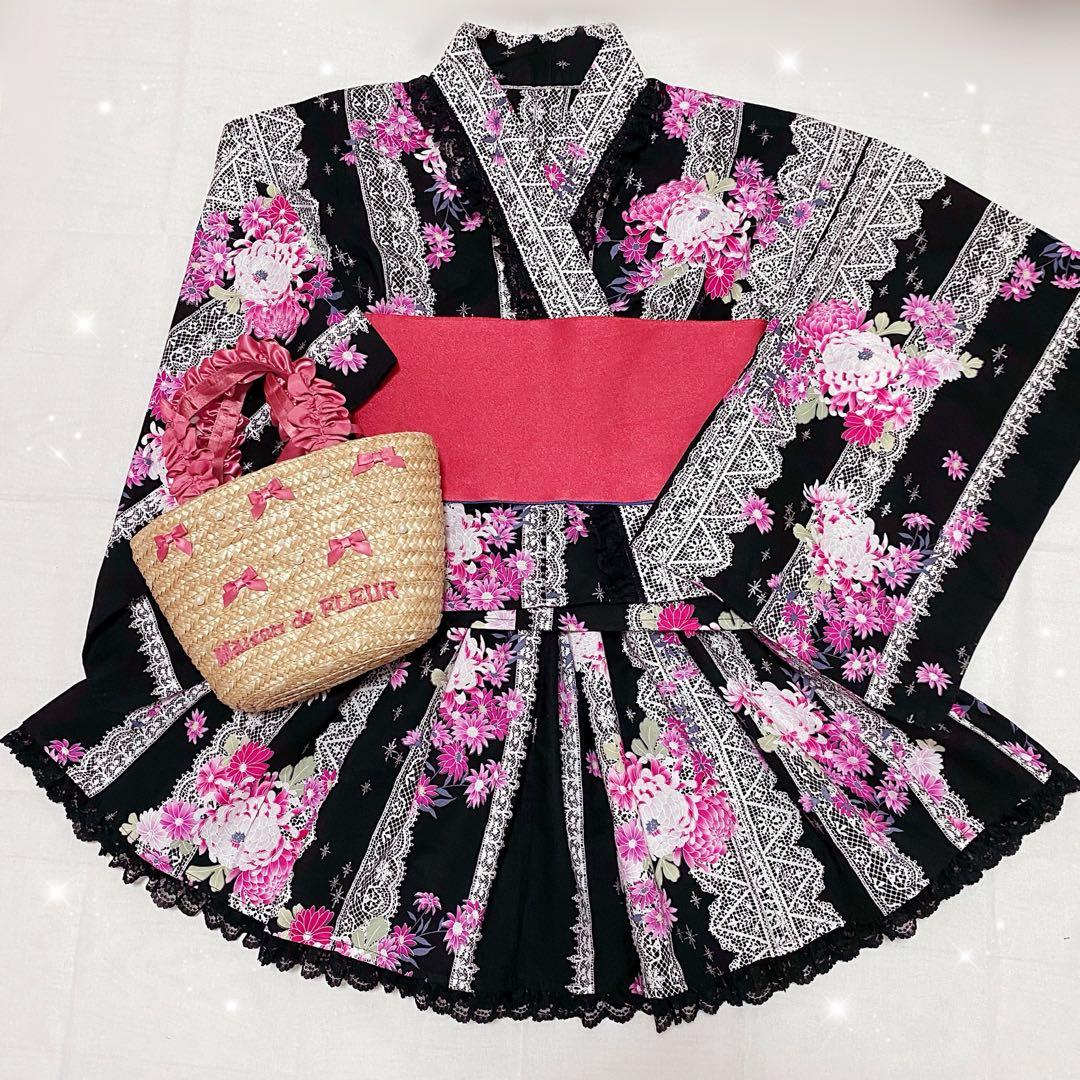 ♡地雷系花柄浴衣ドレス♡