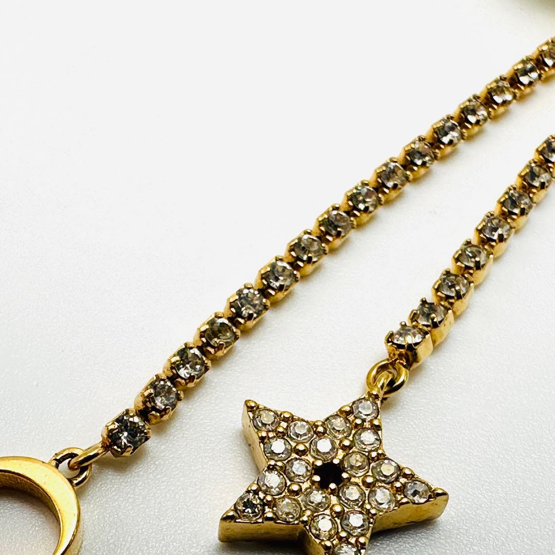 現行品　Dior Tribales ピアス　メタル　レジンパール　クリスタル