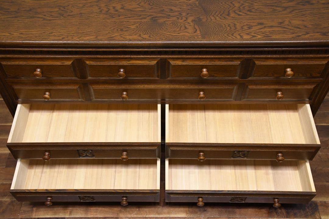 EGK49 和光 カントリーオーク C-03 リビングチェスト ワイドチェスト