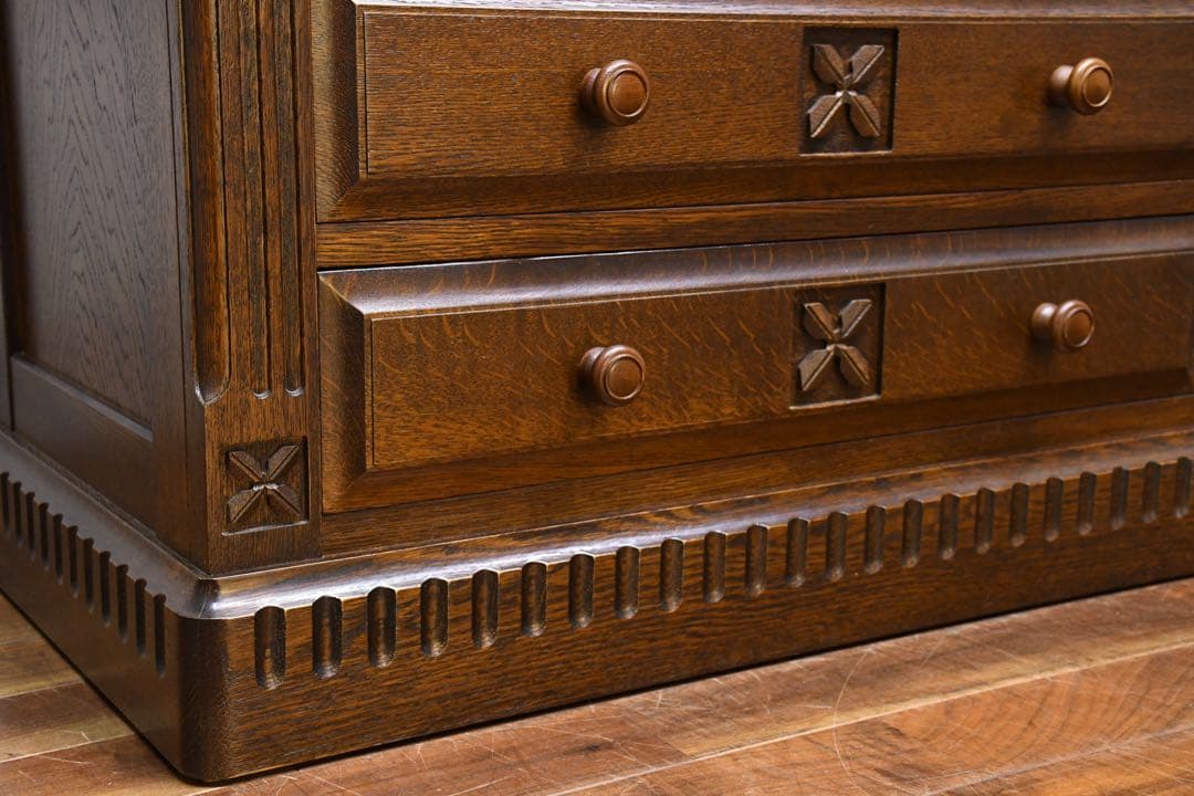 EGK49 和光 カントリーオーク C-03 リビングチェスト ワイドチェスト