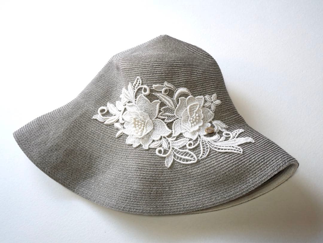 Athena New York アシーナニューヨークフラワー刺繍ハット帽子