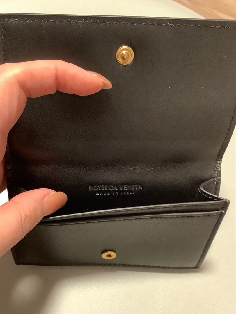 BOTTEGA VENETA ブラック名刺入れ　ボッテガ