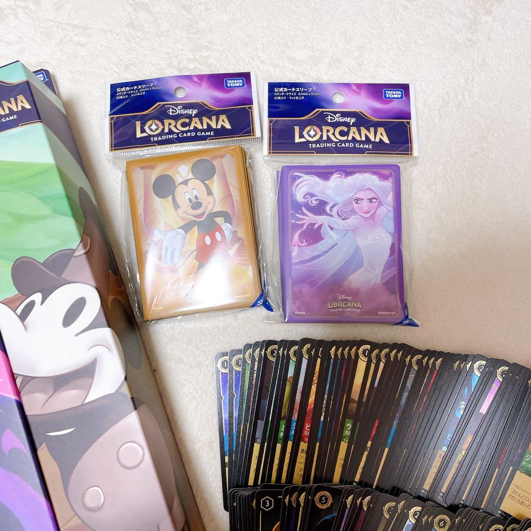 ディズニー　ロルカナ　LORCANA カード　カードスリーブ　プレイマットセット