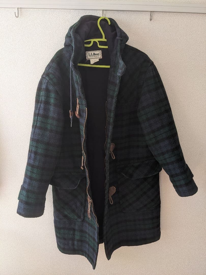 【chack】L.L.Bean チェック柄ダッフルコート MEDIUM