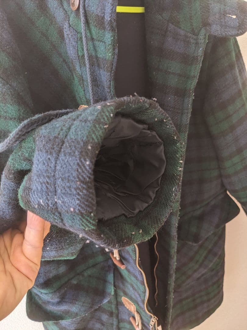 【chack】L.L.Bean チェック柄ダッフルコート MEDIUM